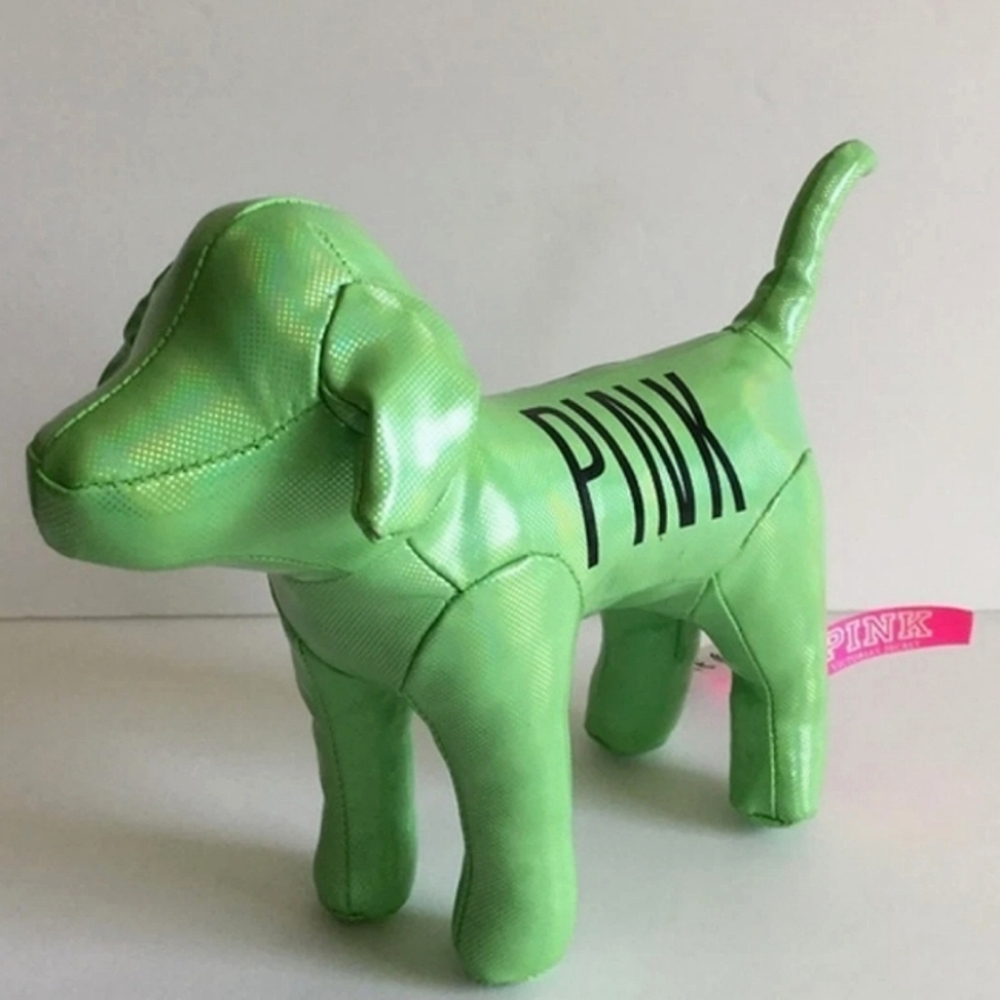 Y2K Victoria's Secret Pink Neon Green Love Pink Dog